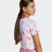 ADIDAS JC7710 ΠΑΙΔΙΚΗ ΒΑΜΒΑΚΕΡΗ ΜΠΛΟΥΖΑ T.Shirt ΚΟΡΙΤΣΙ ΛΕΥΚΗ-ΡΟΖ